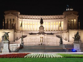 National Monument to Vittorio Emanuele II (at night) Iberian Cruise 2013