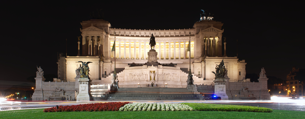 National Monument to Vittorio Emanuele II (at night) Iberian Cruise 2013